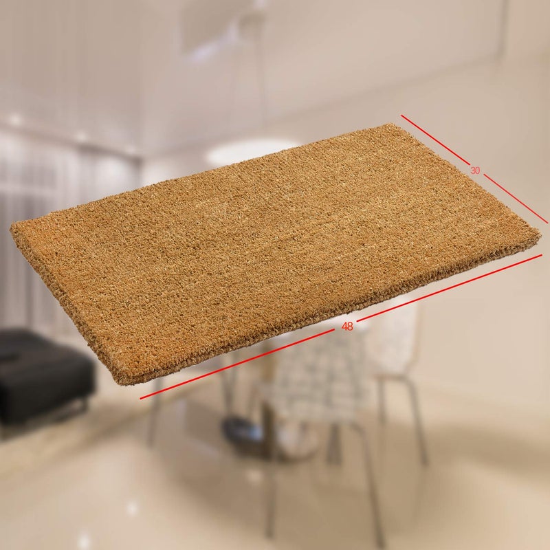 Kempf 1" Thick Natural Woven Coco Coir Doormat, 30" x 48", Heavy-Duty Entrance Mat for Front Door, Entryway & Porch - Image 5
